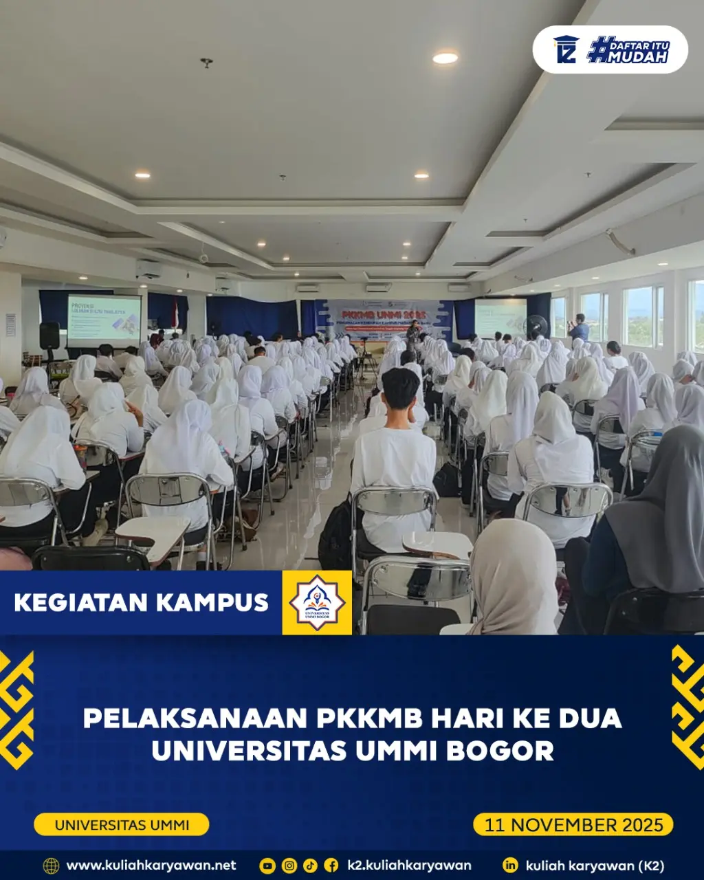 Pelaksaan PKKMB untuk Angkatan Ganil 2025/2026